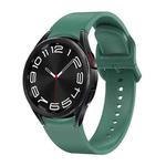 For Samsung Galaxy Watch 6 Solid Color Quick Release Silicone Watch Band(Army Green)