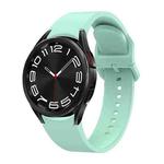 For Samsung Galaxy Watch 6 Solid Color Quick Release Silicone Watch Band(Light Green)