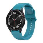 For Samsung Galaxy Watch 6 Solid Color Quick Release Silicone Watch Band(Sky Blue)