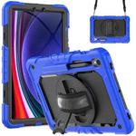 For Samsung Galaxy Tab S8 / S7 Silicone + PC Tablet Case(Dark Blue+Black)