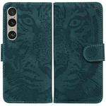 For Sony Xperia 1 VI Tiger Embossing Pattern Flip Leather Phone Case(Green)