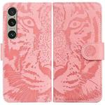 For Sony Xperia 1 VI Tiger Embossing Pattern Flip Leather Phone Case(Pink)