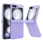 For Samsung Galaxy Z Flip5 Hinge Full Coverage Phone Case(Light Purple)