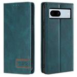 For Google Pixel 7a TTUDRCH RFID Retro Texture Leather Phone Case(Greem)