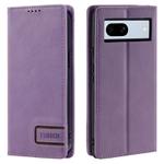 For Google Pixel 7a TTUDRCH RFID Retro Texture Leather Phone Case(Purple)