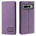 For Google Pixel 7 Pro TTUDRCH RFID Retro Texture Leather Phone Case(Purple)