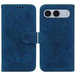 For OnePlus Nord 4 Butterfly Rose Embossed Leather Phone Case(Blue)