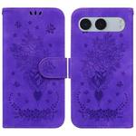 For OnePlus Nord 4 Butterfly Rose Embossed Leather Phone Case(Purple)