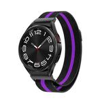 For Samsung Galaxy Watch 6 Milanese Metal Watch Band(Black Purple)