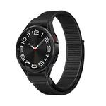 For Samsung Galaxy Watch 6 Woven Nylon Loop Watch Band(Black)