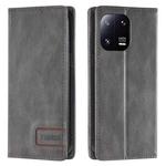 For Xiaomi 13 Pro TTUDRCH RFID Retro Texture Leather Phone Case(Grey)