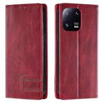 For Xiaomi 13 Pro TTUDRCH RFID Retro Texture Leather Phone Case(Red)