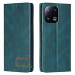 For Xiaomi 13 Pro TTUDRCH RFID Retro Texture Leather Phone Case(Greem)