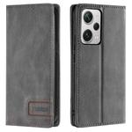For Xiaomi Redmi Note 12 Pro+ 5G Global TTUDRCH RFID Retro Texture Leather Phone Case(Grey)
