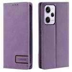 For Xiaomi Redmi Note 12 Pro 5G Global TTUDRCH RFID Retro Texture Leather Phone Case(Purple)