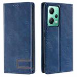 For Xiaomi Redmi Note 12 5G Global TTUDRCH RFID Retro Texture Leather Phone Case(Blue)