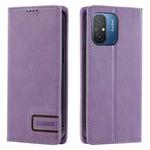 For Xiaomi Redmi 12C TTUDRCH RFID Retro Texture Leather Phone Case(Purple)