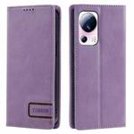 Xiaomi 13 Lite TTUDRCH RFID Retro Texture Leather Phone Case(Purple)