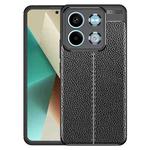 For Xiaomi Redmi Note 13 Litchi Texture Shockproof TPU Phone Case(Black)