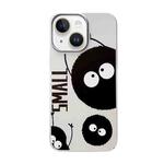 For iPhone 14 Skin Feel Pattern PC Phone Case(Briquettes)
