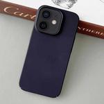 For iPhone 12 Skin Feel All Inclusive PC Phone Case(Dark Purple)