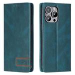 For iPhone 15 Pro TTUDRCH RFID Retro Texture Magnetic Leather Phone Case(Greem)