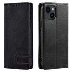 For iPhone 15 Plus TTUDRCH RFID Retro Texture Magnetic Leather Phone Case(Black)