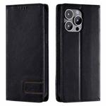 For iPhone 14 Pro Max TTUDRCH RFID Retro Texture Magnetic Leather Phone Case(Black)