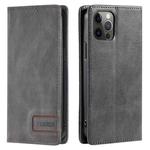 For iPhone 11 Pro Max TTUDRCH RFID Retro Texture Magnetic Leather Phone Case(Grey)