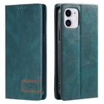 For iPhone 11 TTUDRCH RFID Retro Texture Magnetic Leather Phone Case(Greem)