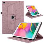 For Samsung Galaxy Tab A 8.0 2019 / T290 Tree Life Embossed Rotation Leather Tablet Case(Rose Gold)