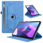 For Lenovo Tab P11 Pro 2nd / Xiaoxin Pad 11 Pro Tree Life Embossed Rotation Leather Tablet Case(Blue)