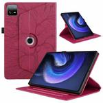 For Xiaomi Pad 6 / 6 Pro Tree Life Embossed Rotation Leather Smart Tablet Case(Red)