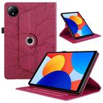 For Xiaomi Redmi Pad SE 8.7 4G Tree Life Embossed Rotation Leather Smart Tablet Case(Red)