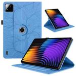 For Xiaomi Pad 7 / 7 Pro Tree Life Embossed Rotation Leather Tablet Case(Blue)