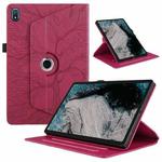 For Nokia T20 10.4 2021 Tree Life Embossed Rotation Leather Tablet Case(Red)
