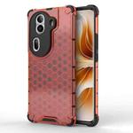 For OPPO Reno11 Pro Global Honeycomb Shockproof Phone Case(Red)