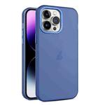 For iPhone 15 Pro Max Frosted Translucent Mist Phone Case(Royal Blue)