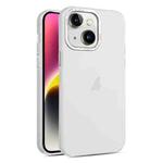 For iPhone 15 Plus Frosted Translucent Mist Phone Case(White)