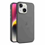 For iPhone 15 Plus Frosted Translucent Mist Phone Case(Black)
