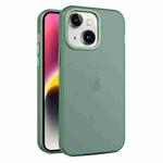 For iPhone 15 Frosted Translucent Mist Phone Case(Green)