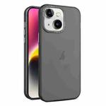 For iPhone 14 Frosted Translucent Mist Phone Case(Black)