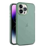 For iPhone 14 Pro Frosted Translucent Mist Phone Case(Green)