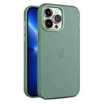 For iPhone 13 Pro Max Frosted Translucent Mist Phone Case(Green)