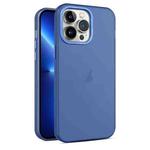For iPhone 13 Pro Frosted Translucent Mist Phone Case(Royal Blue)