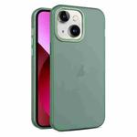 For iPhone 13 Frosted Translucent Mist Phone Case(Green)