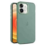 For iPhone 12 Frosted Translucent Mist Phone Case(Green)