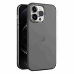For iPhone 12 Pro Max Frosted Translucent Mist Phone Case(Black)