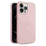 For iPhone 12 Pro Frosted Translucent Mist Phone Case(Pink)