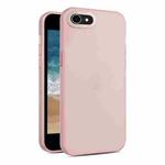 For iPhone SE 2022 / 2020 / 8 / 7 Frosted Translucent Mist Phone Case(Pink)